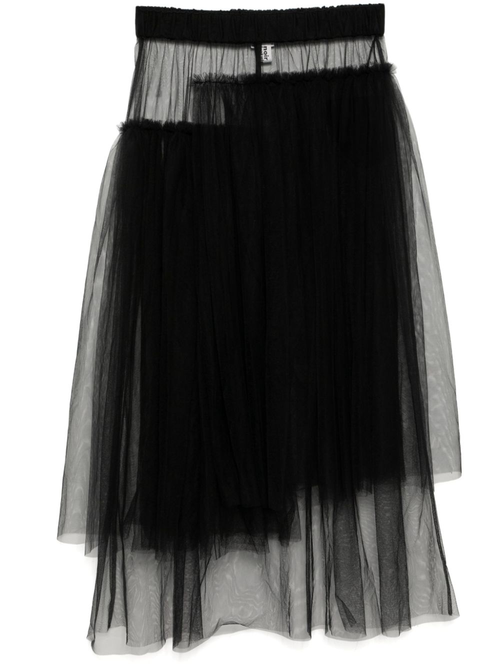 Noir Kei Ninomiya tulle draped skirt – Black