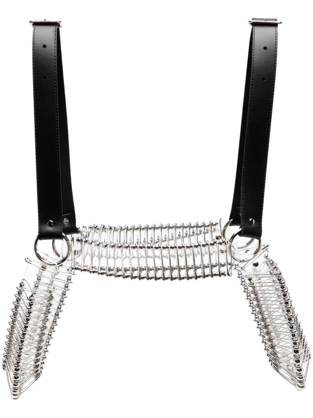 Noir Kei Ninomiya safety pin Harness - Black