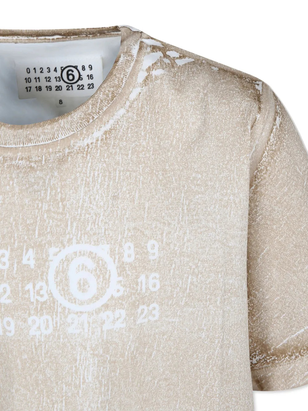 MM6 Maison Margiela Kids Gerafeld T-shirt Beige