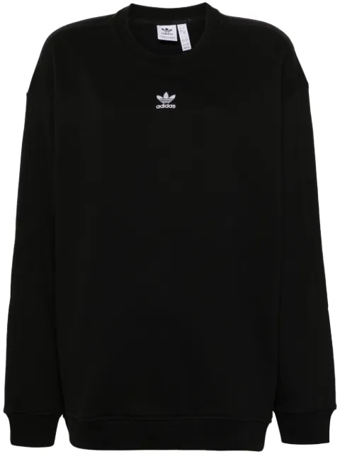 adidas trefoil-logo cotton sweatshirt