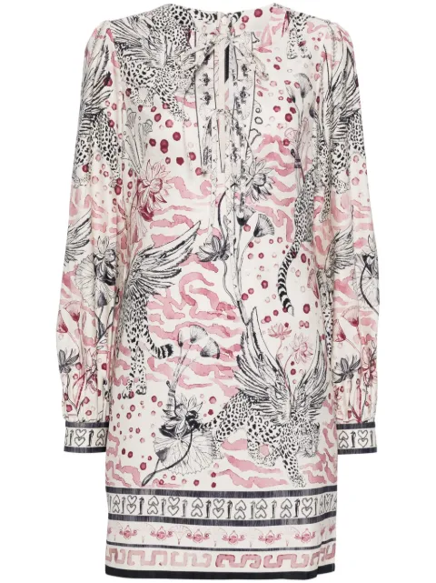 Marchesa Rosa vestido corto Flying Cheetah