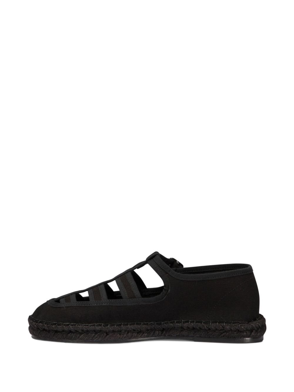 Shop Bode Peggy Espadrille Loafers In Black