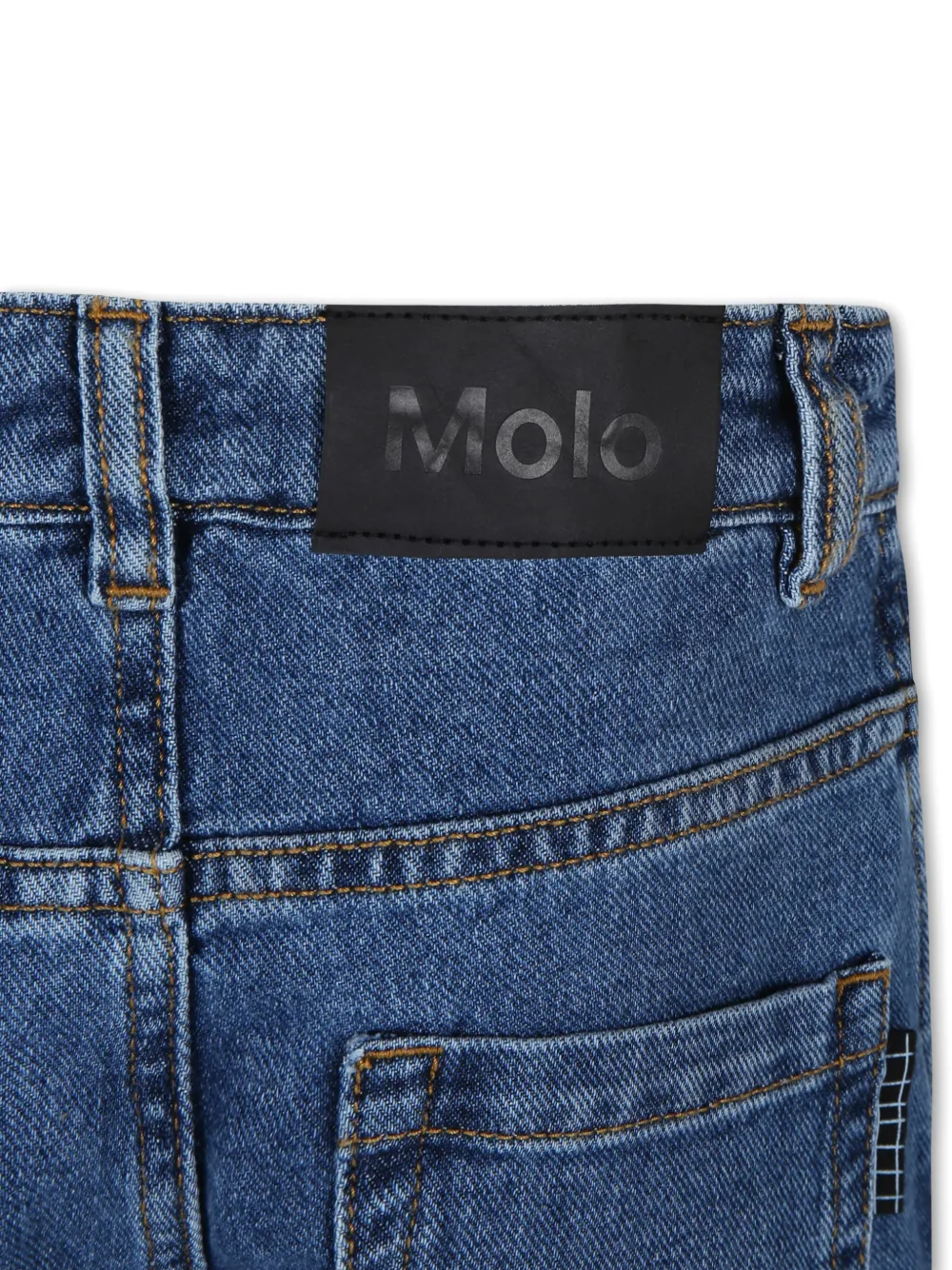 Molo Mid waist straight jeans Blauw