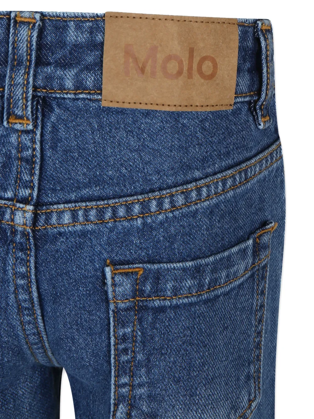 Molo Mid waist straight jeans Blauw
