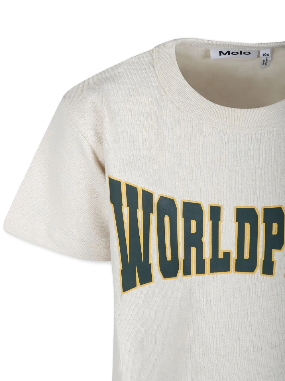 Molo Katoenen T-shirt met tekst Beige