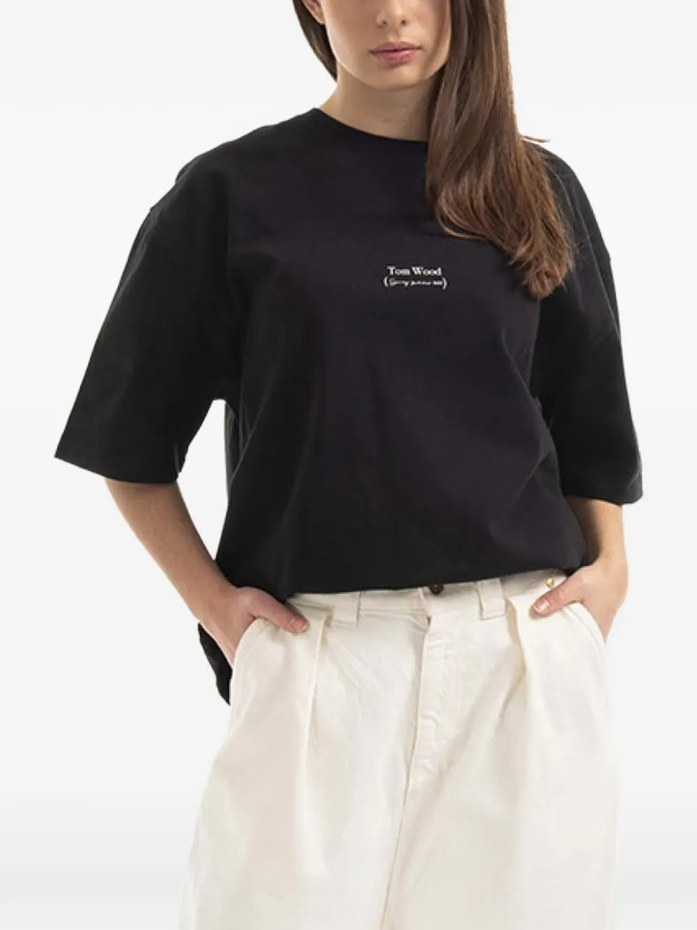 Tom Wood Adria short-sleeve T-shirt - Nero