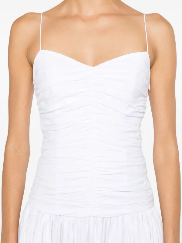 Matteau Gathered drop-waist Dress | White | FARFETCH GE Matteau Gathered drop-waist Dress | White | FARFETCH GE