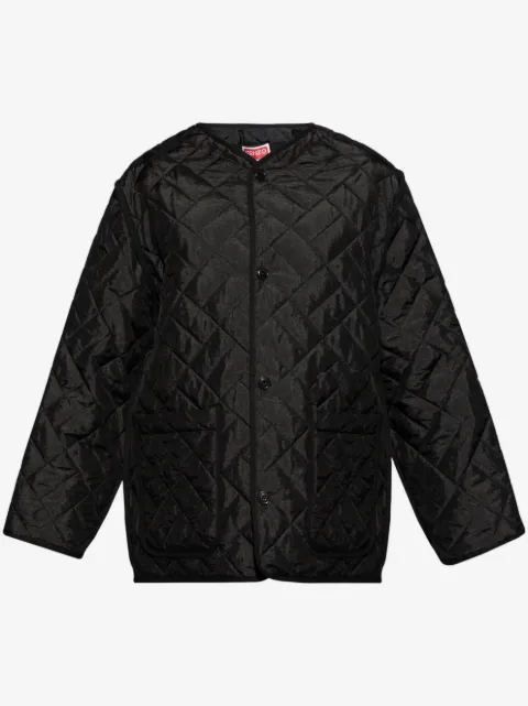 Kenzo padded logo-patch jacket