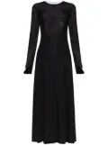Helmut Lang double-layer maxi dress - Black