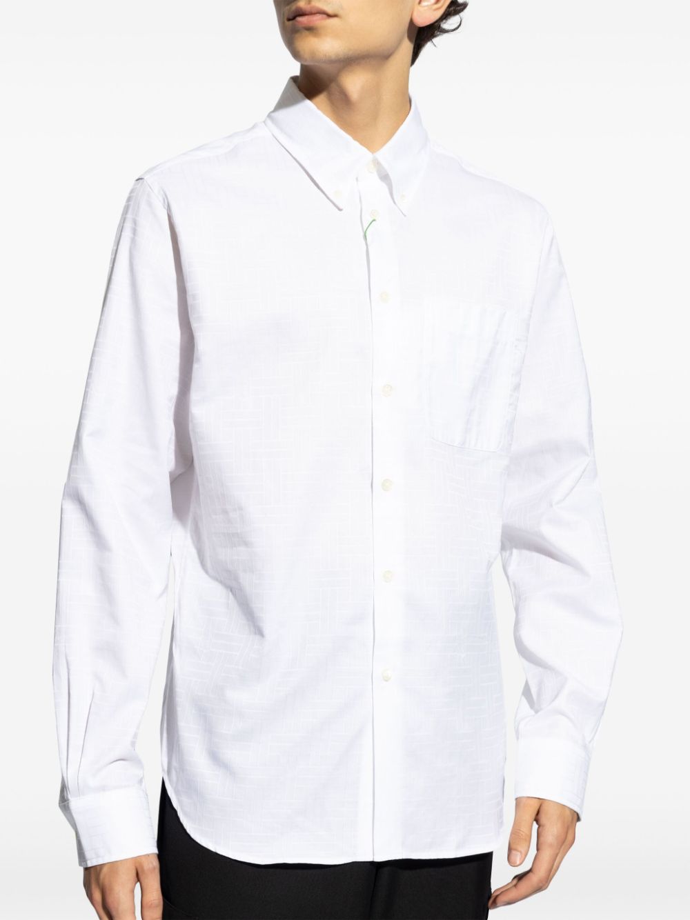 Kenzo patterned-jacquard cotton shirt Men