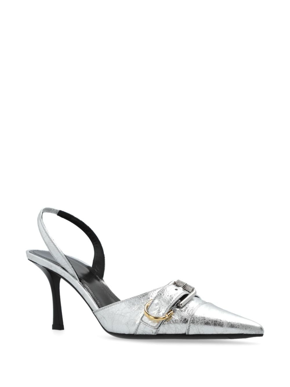 Givenchy Voyou buckled leather pumps - Zilver