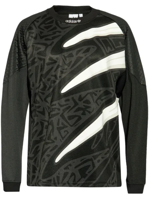 adidas playera manga larga con estampado gráfico