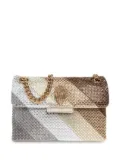 Kurt Geiger London Kensington crystal-embellished shoulder bag - Neutrals