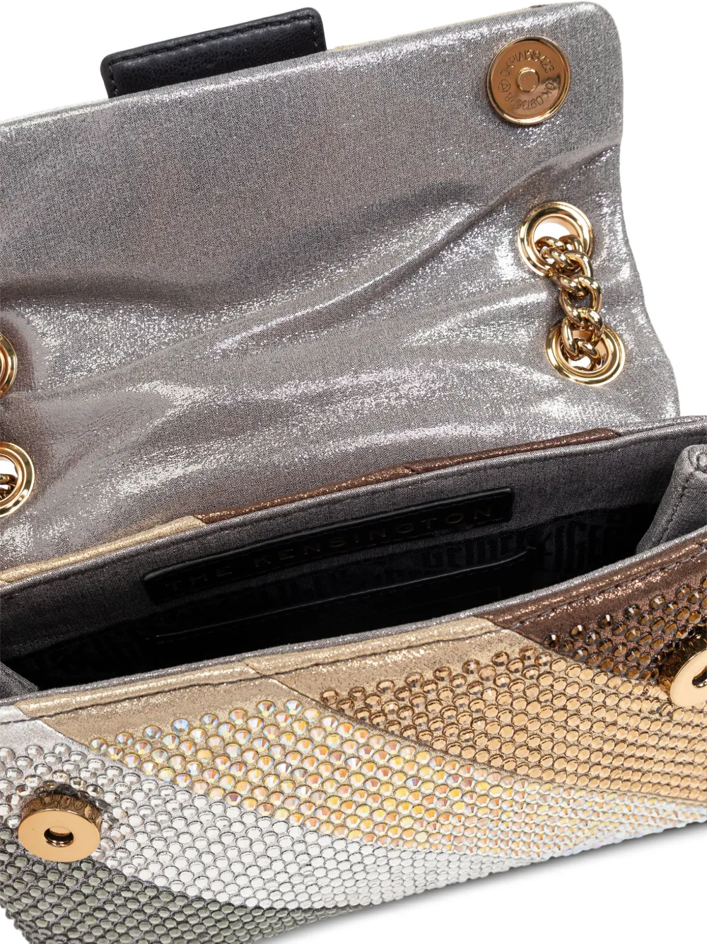 Kurt Geiger London Kensington schoudertas verfraaid met kristallen Beige