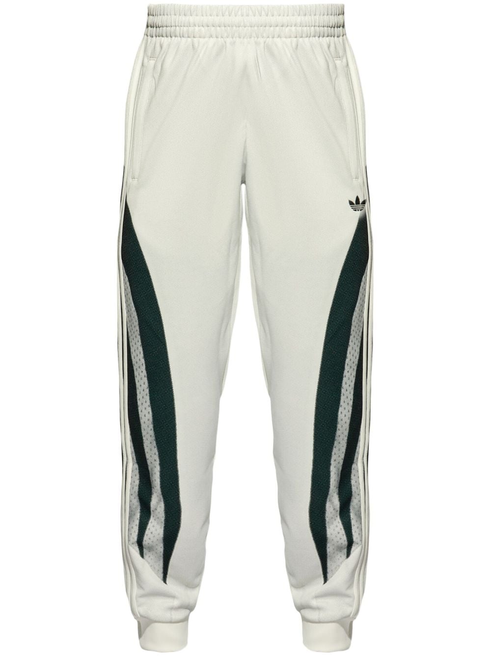 adidas Jogginghose mit weitem Bein - Weiß