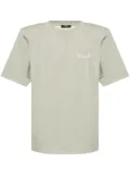 Balmain logo-embroidered cotton T-shirt - Grey
