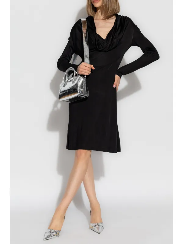 メーカー 一覧 Helmut Lang cowl-neck Dress | Black | FARFETCH ワンピース