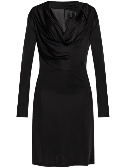 Robe mi-longue à col bénitier - Helmut Lang - Modalova