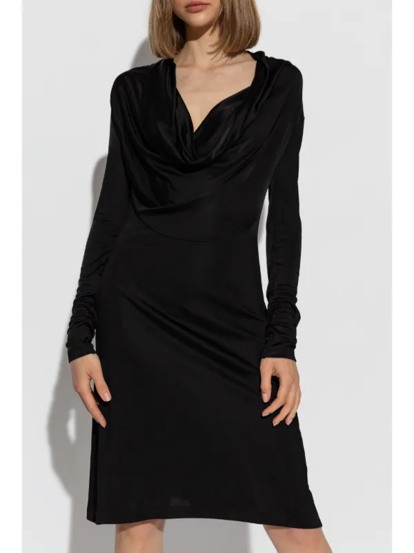 Helmut Lang カウルネック ドレス | ブラック | FARFETCH JP