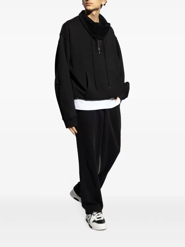 Helmut Lang スタンドカラースウェットシャツ | ブラック | FARFETCH JP