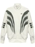 adidas 3-Stripes-print track jacket - White