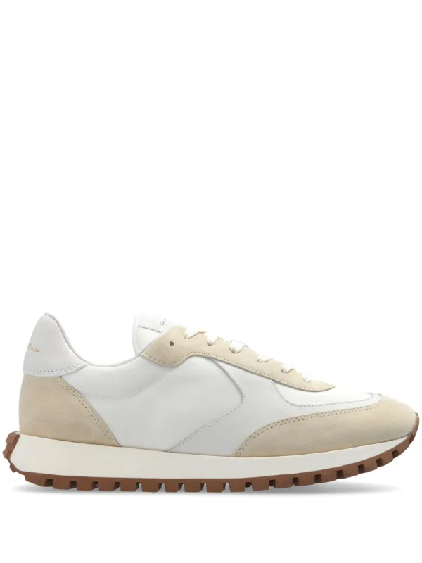 Gianvito Rossi Gravel Panelled Sneakers in White