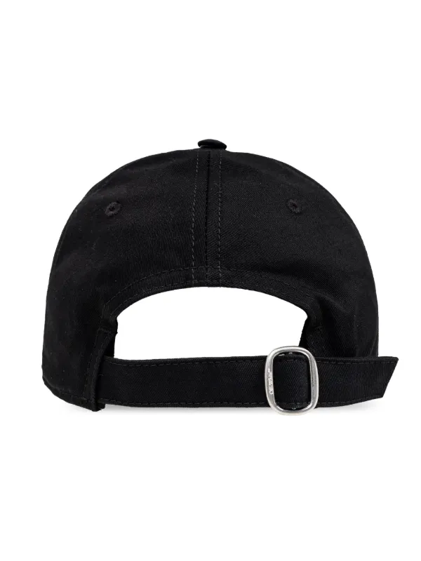 Off-White logo-embroidered Cotton Baseball Cap | Black