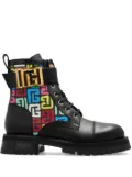 Balmain Charlie leather Combat boots - Black