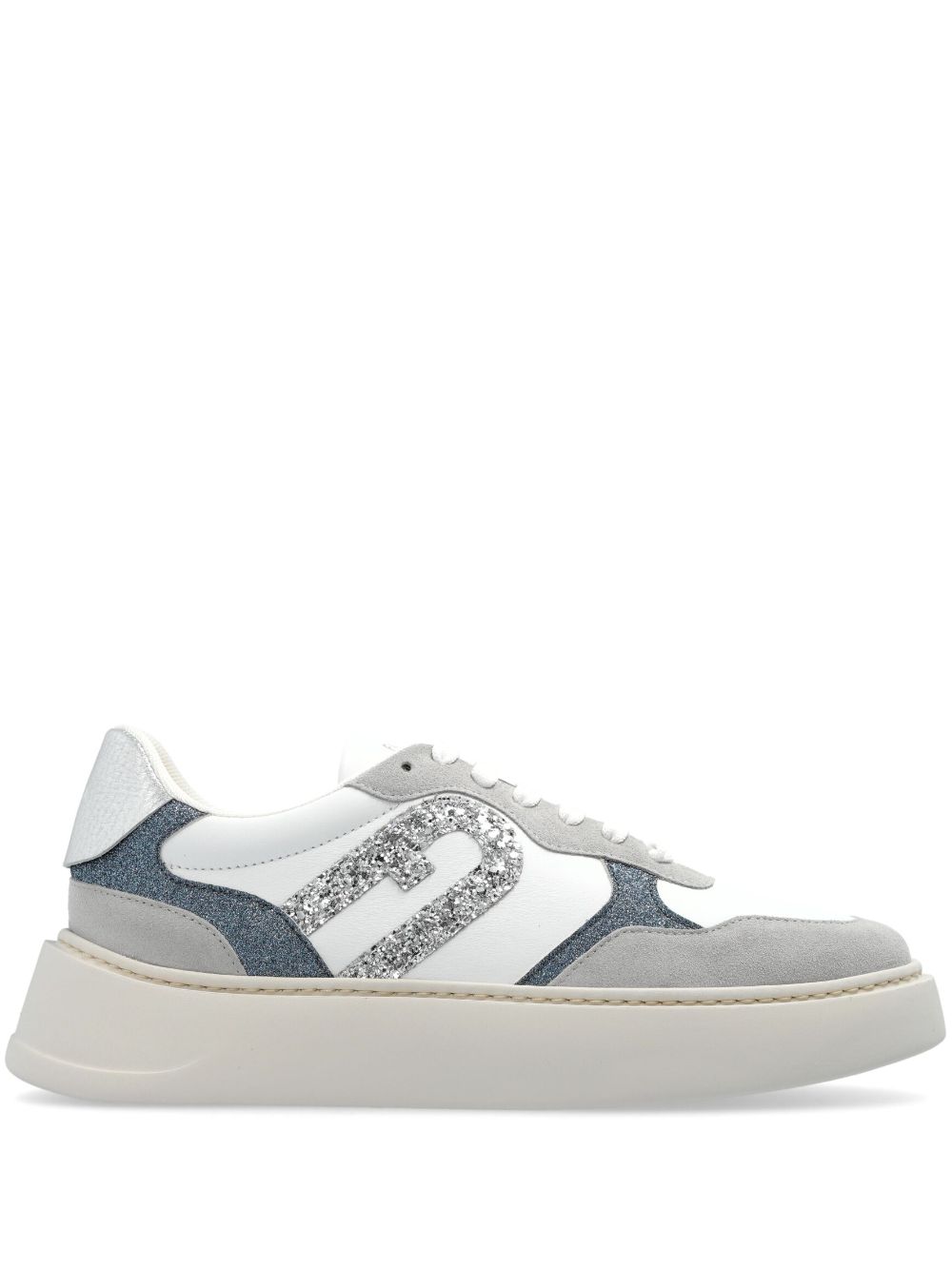 Furla leather low-top sneakers White