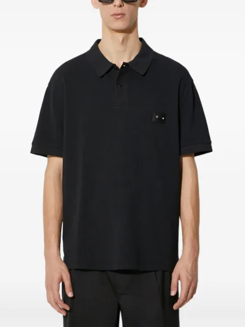 Neil Barrett playera tipo polo con aplique del mismo tono