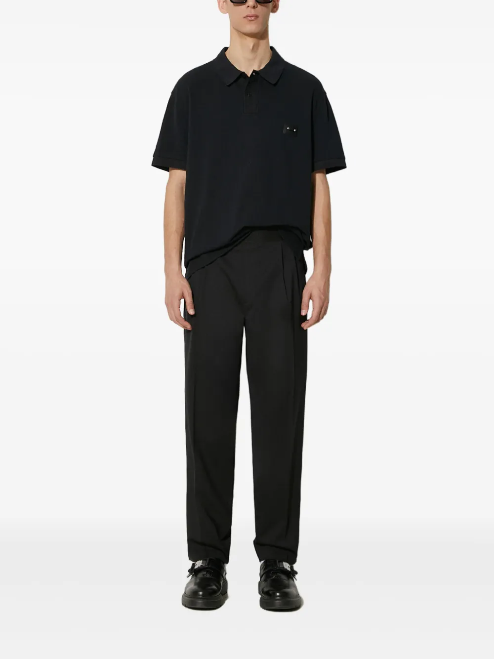 Neil Barrett playera tipo polo con aplique del mismo tono | Image 2