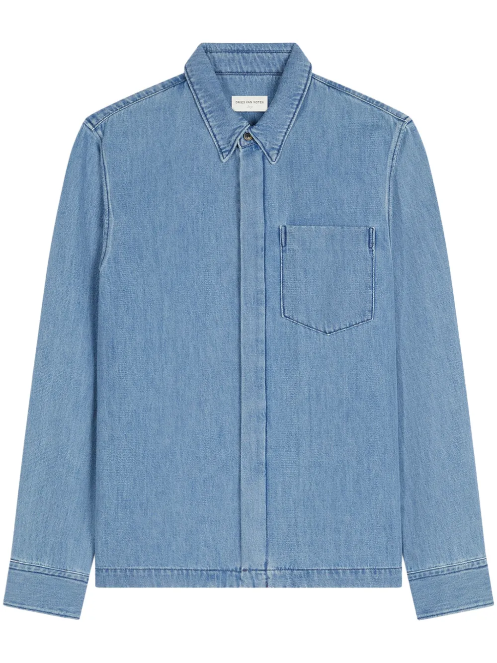 DRIES VAN NOTEN Denim overhemd Blauw