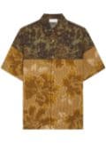 DRIES VAN NOTEN Floral Print Short Sleeve Shirt - Green