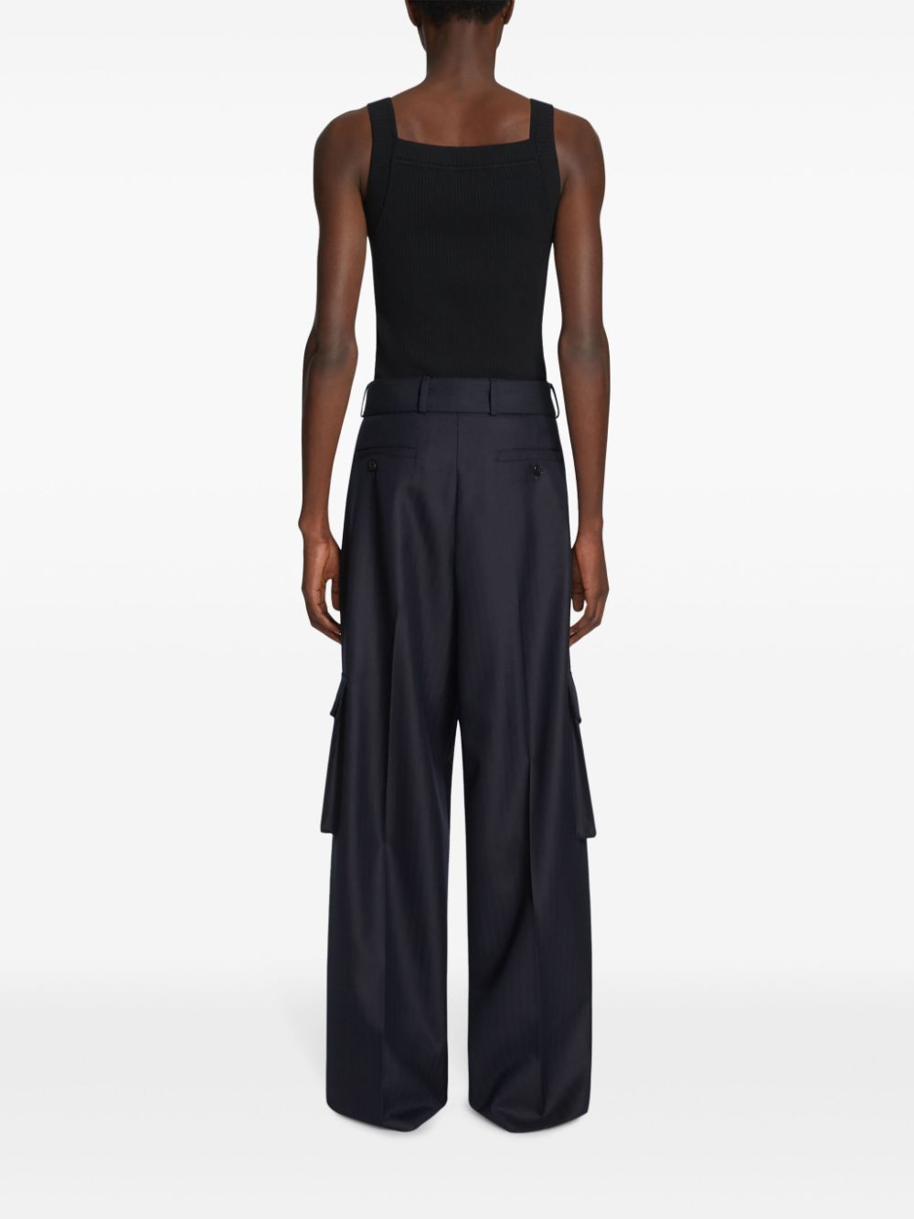 Shop Dries Van Noten Merino-wool Tank Top In Black