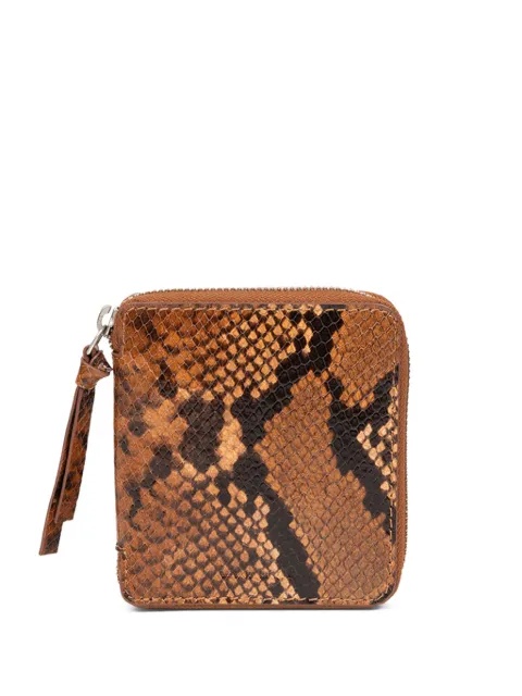DRIES VAN NOTEN محفظة جلد مربعة بسحاب