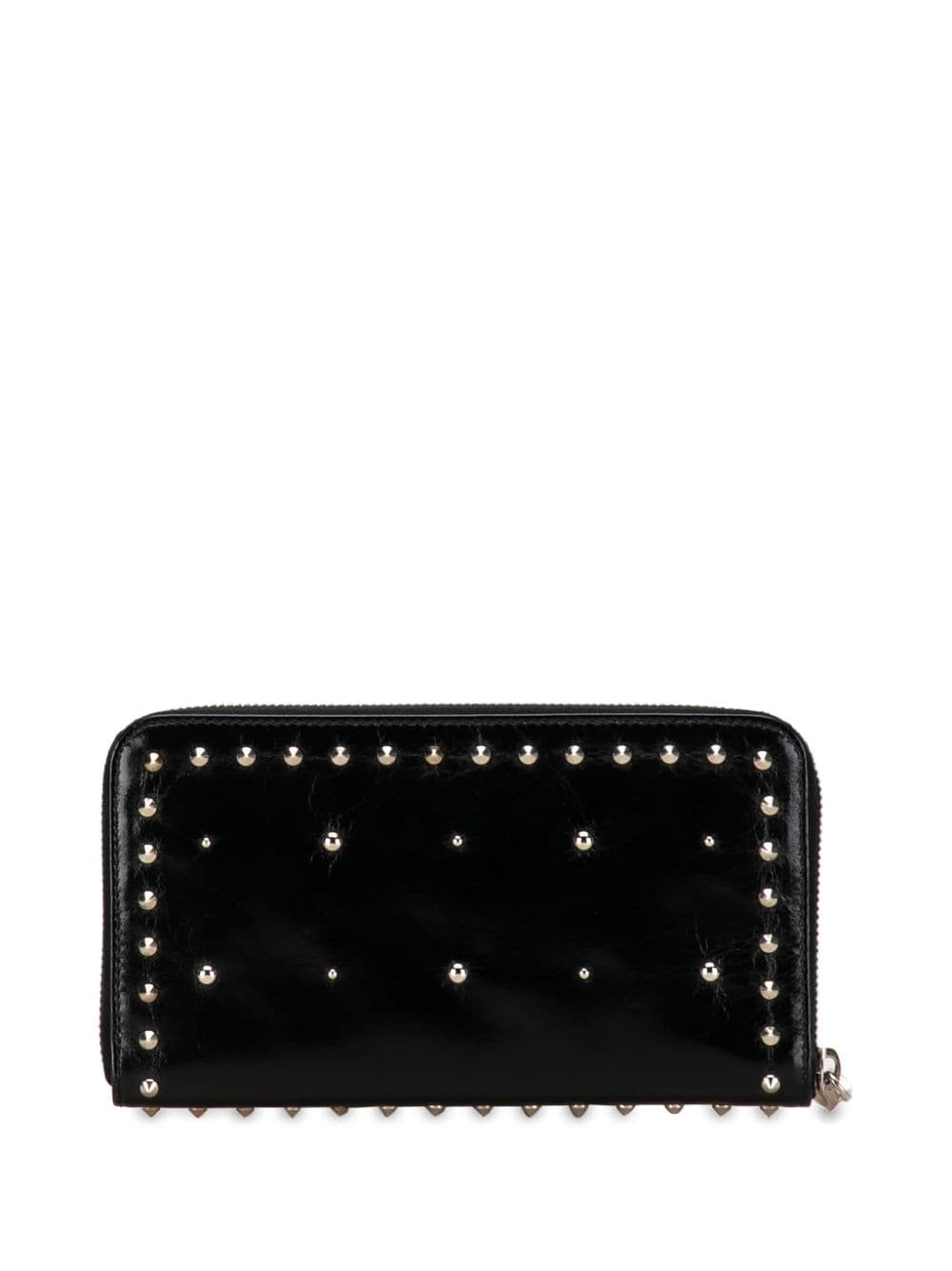 Miu Miu Pre-Owned 2013-2020 Leather Embellished Wallet long wallets - Zwart