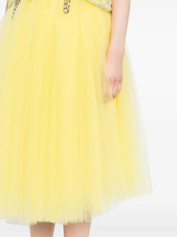 noir kei ninomiya】 YELLOW チュール スカート