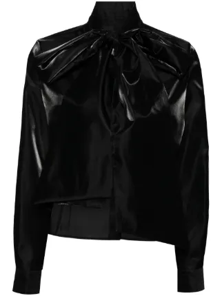 Noir Kei Ninomiya リボン シャツ | ブラック | FARFETCH JP