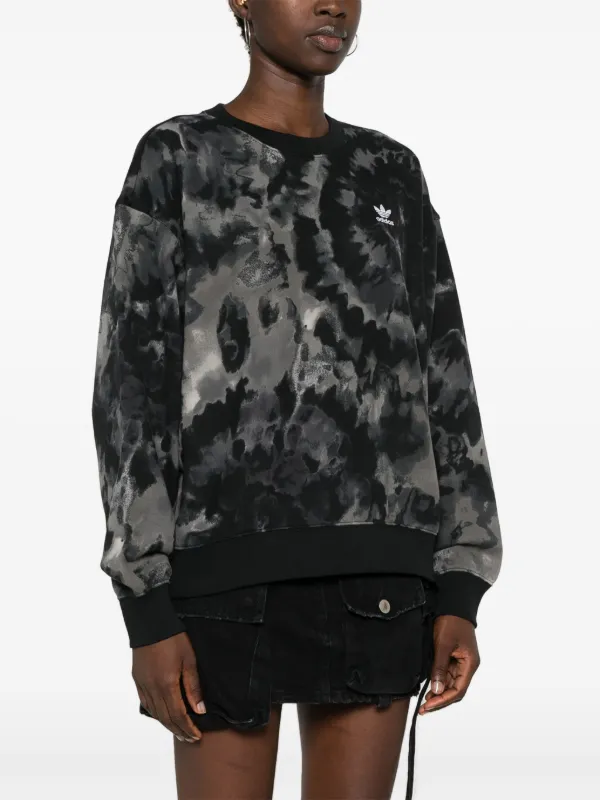 Adidas tie dye crew sweatshirt sale