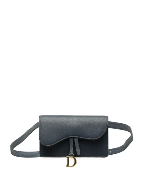 Christian Dior 2020 Leather Saddle belt bag Women