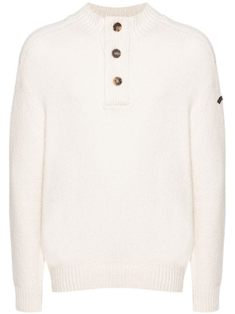 Paul & Shark mock-neck chenille jumper