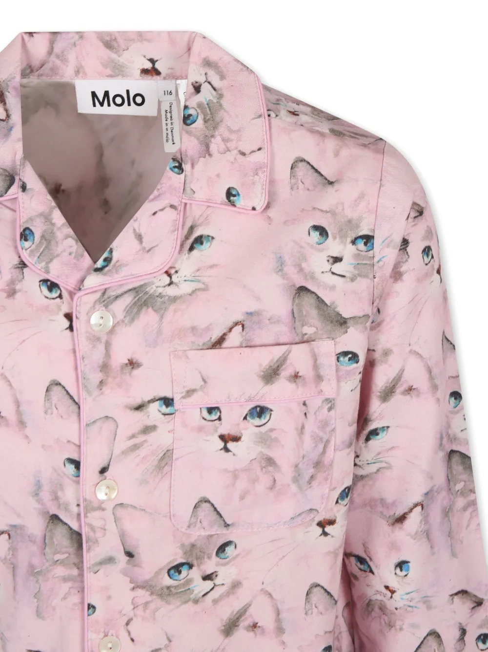 Molo Lex Pyjama mit Lavender Aquarelle-Print | Unterwäsche | Image 3