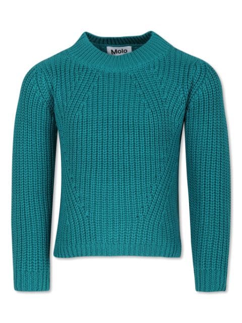 Molo cable-knit organic cotton jumper