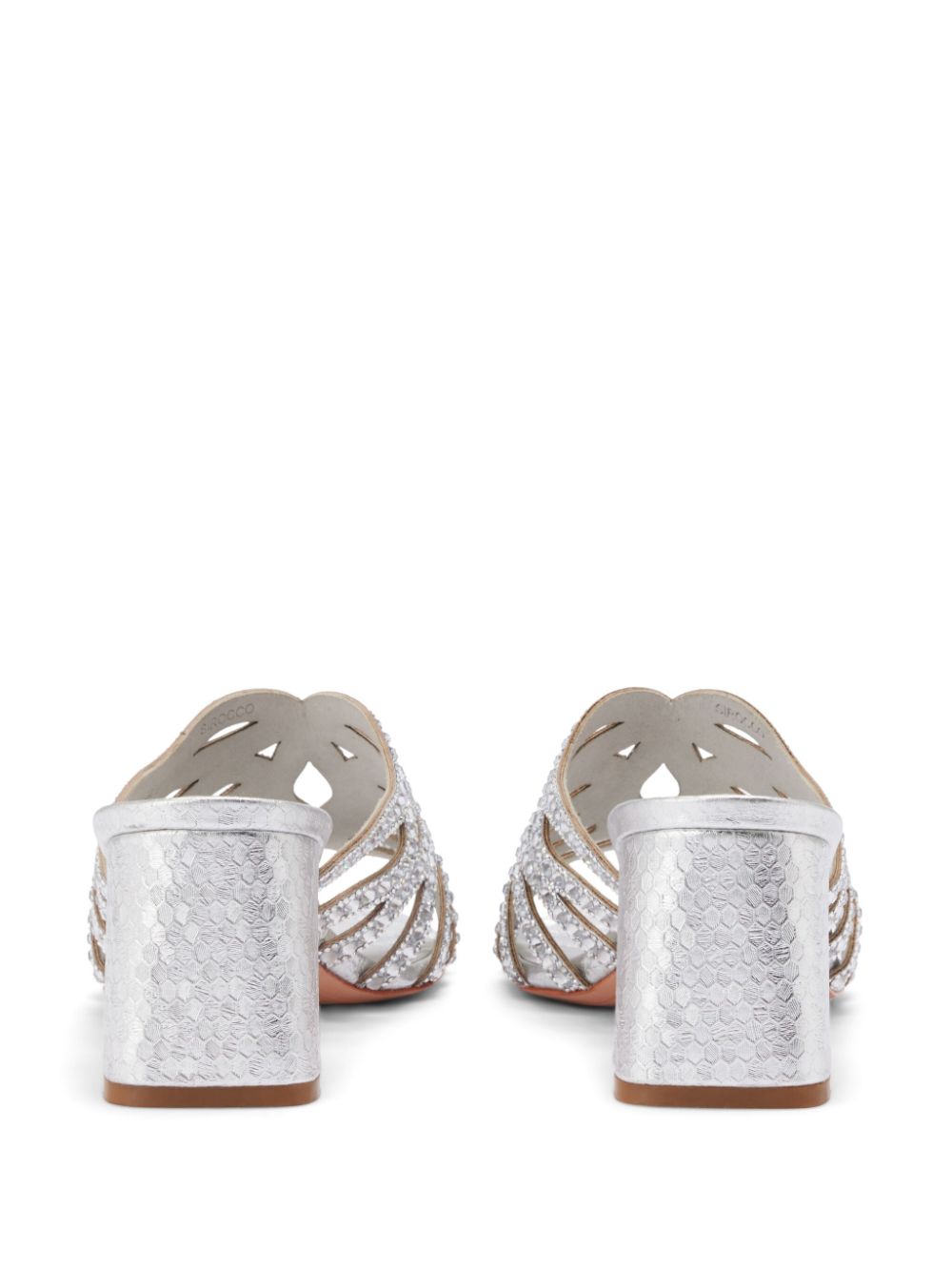 Shop Nicoli 70mm Sirocco Mules In Grey