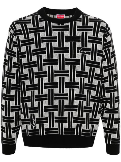 Kenzo patterned-jacquard jumper Men