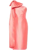 Marchesa Notte mikado midi dress - Pink