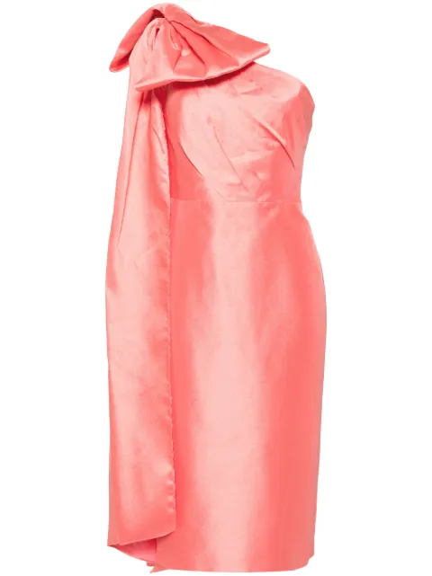 Marchesa Notte mikado midi dress