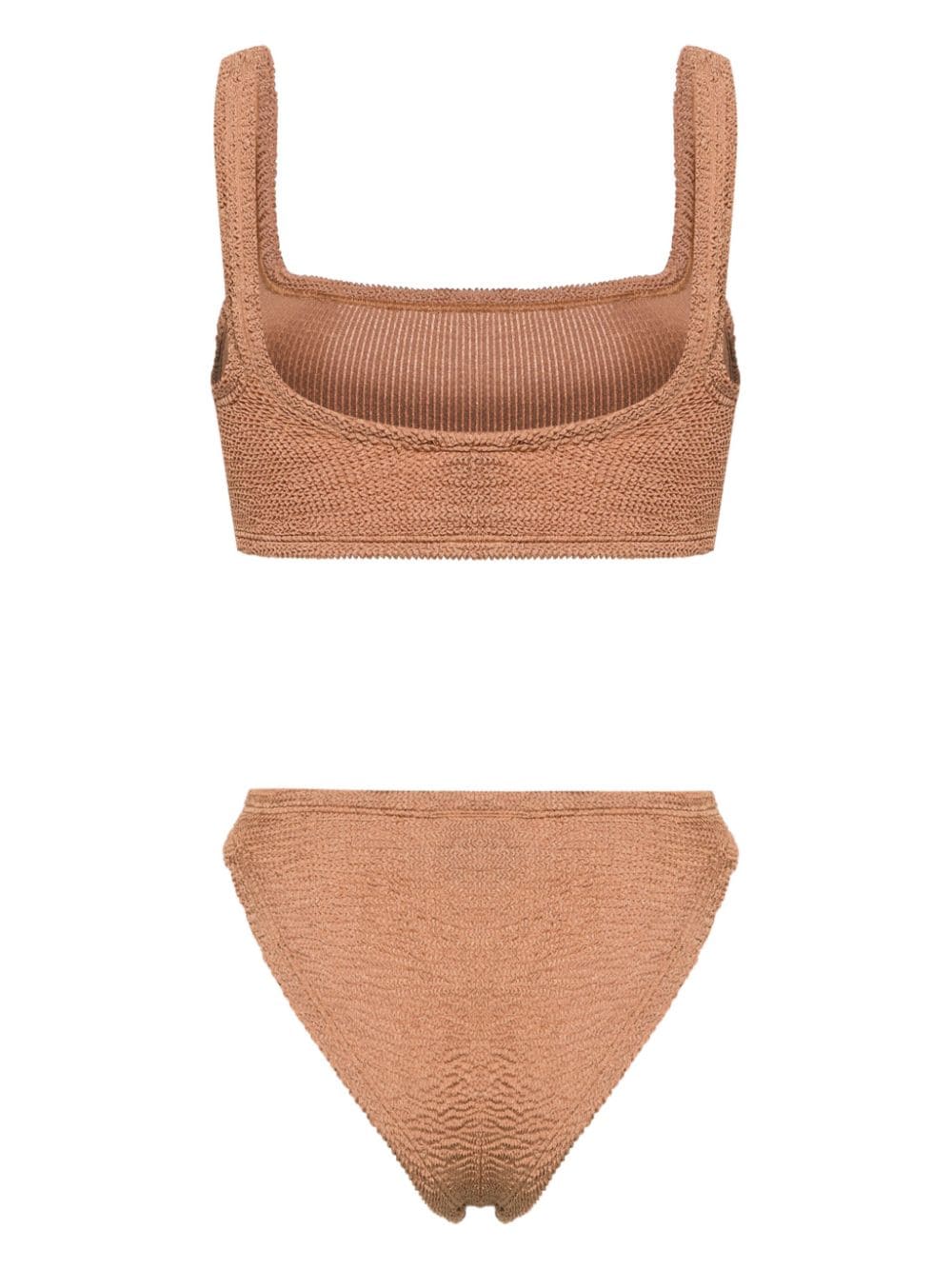 Hunza G Gekreukte bikini - Beige