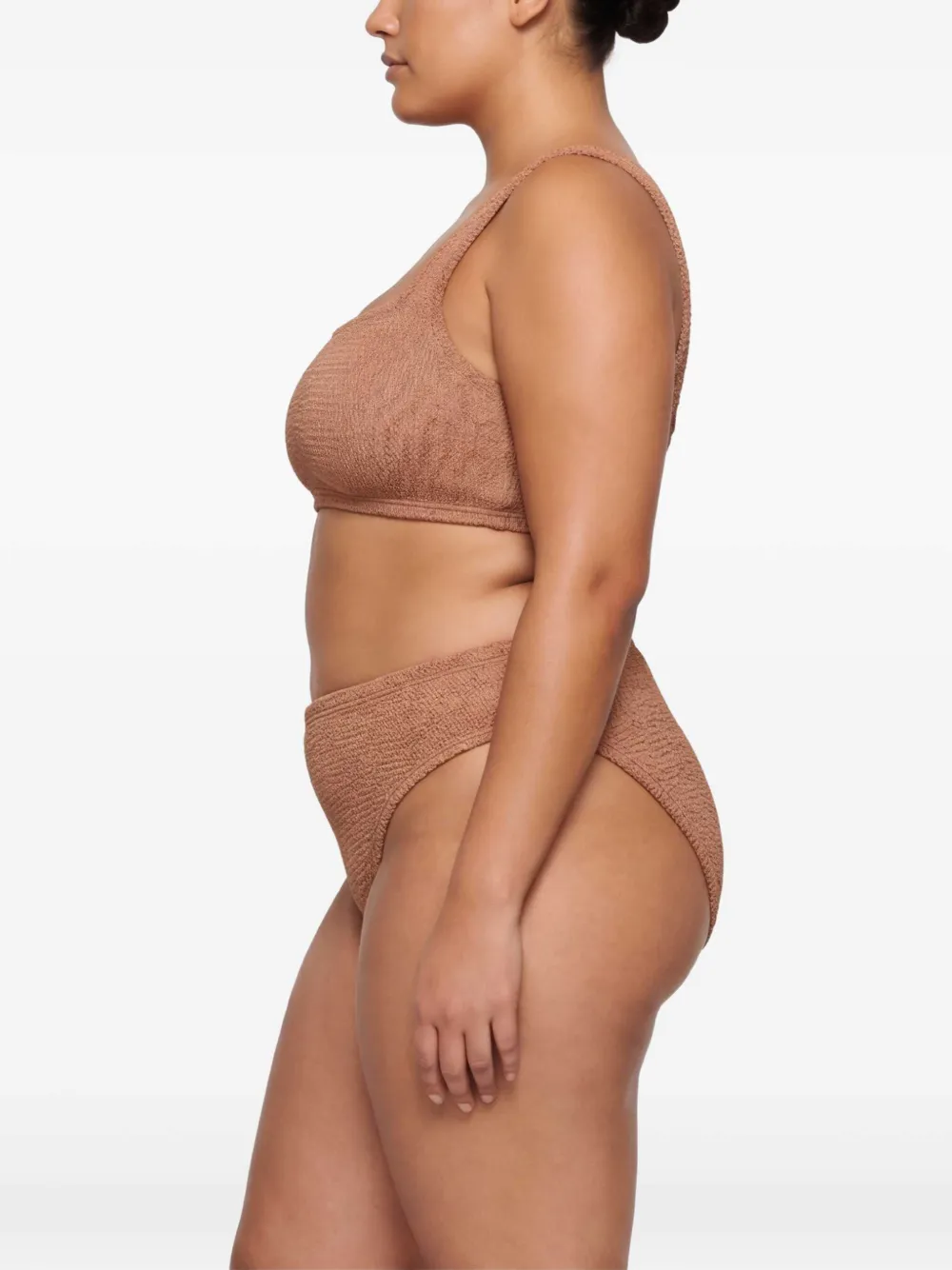 Hunza G Xandra bikini met gekreukt effect Beige