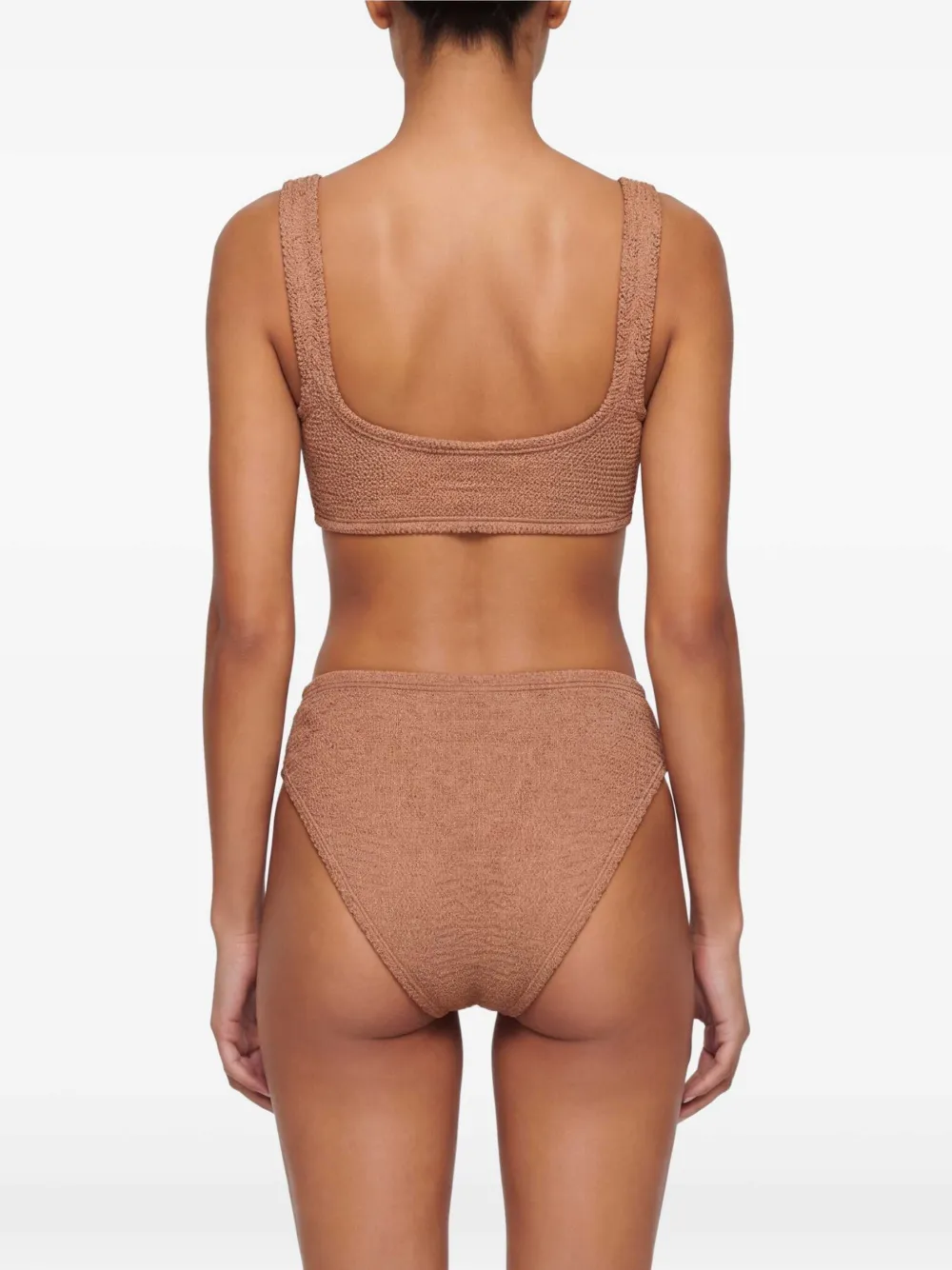 Hunza G Xandra bikini met gekreukt effect Beige